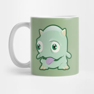 Green Little Monster Mug